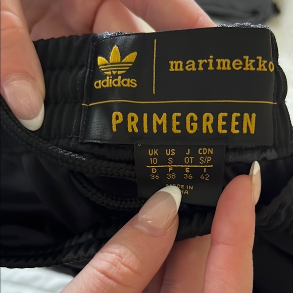 Adidas x Marimekko Black and Gold Patterned Track Pants - Picture 3 of 3